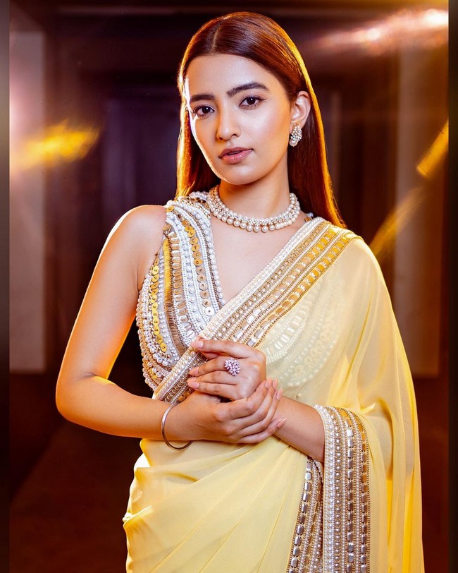 Rukshar Dhillon Saree Stills