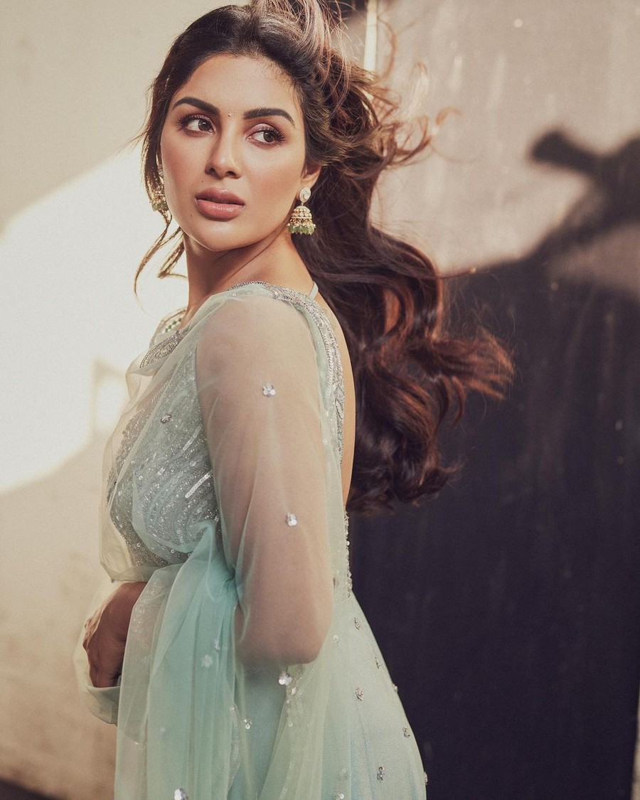 Samyuktha Looking Fabulous in Dress