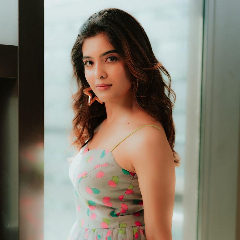 Amritha Aiyer Looking Awesome In Floral Dress