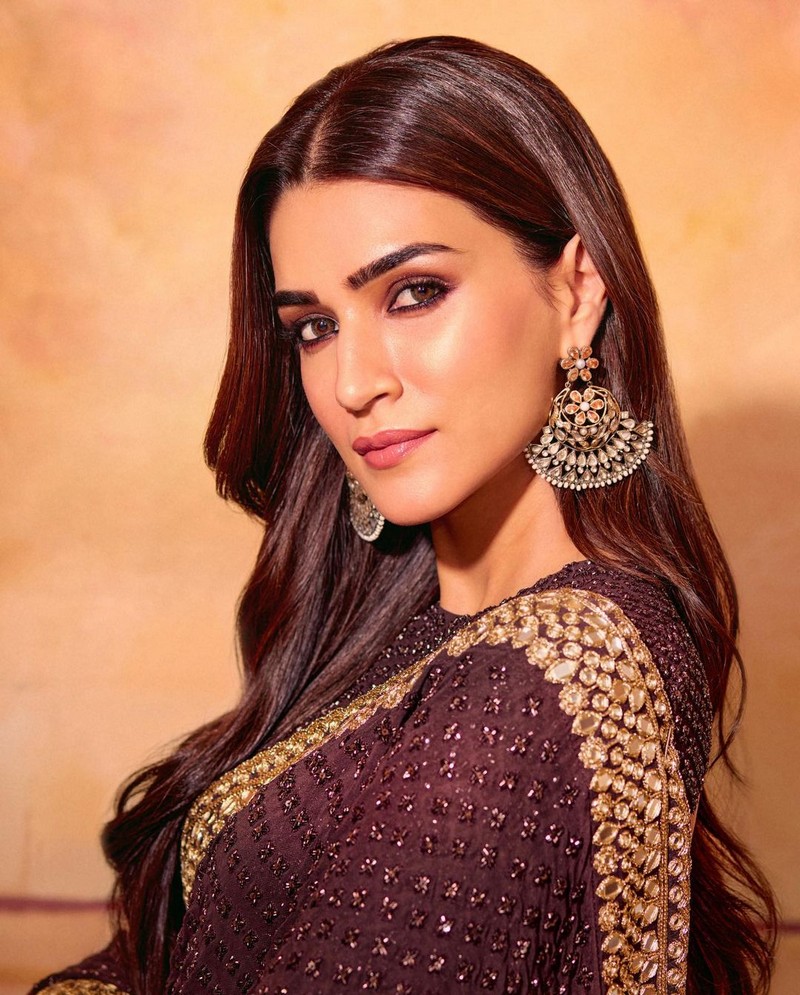 Kriti Sanon Looking Cute in Black Saree