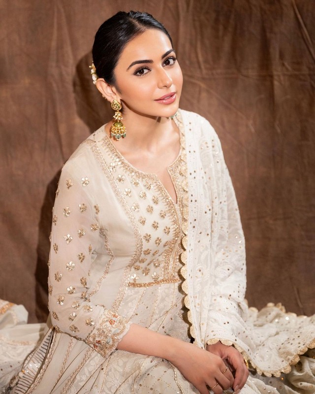 Rakul Looking Gorgeous in White Dress