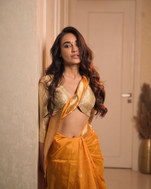 Surbhi Jyoti Dazzles Looks in Saree