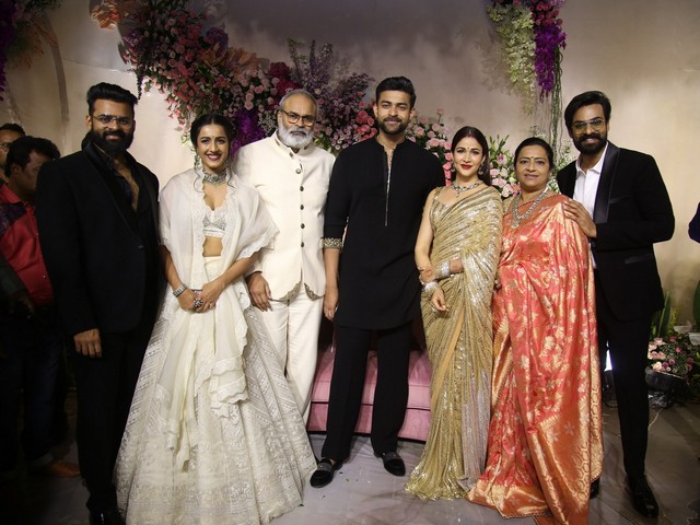 Celebrities at Varun Lavanya Reception Photos Set-4
