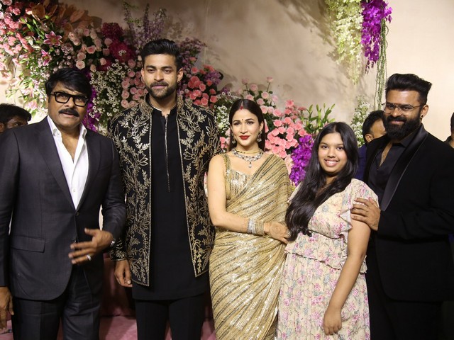 Celebrities at Varun Lavanya Reception Photos Set-2