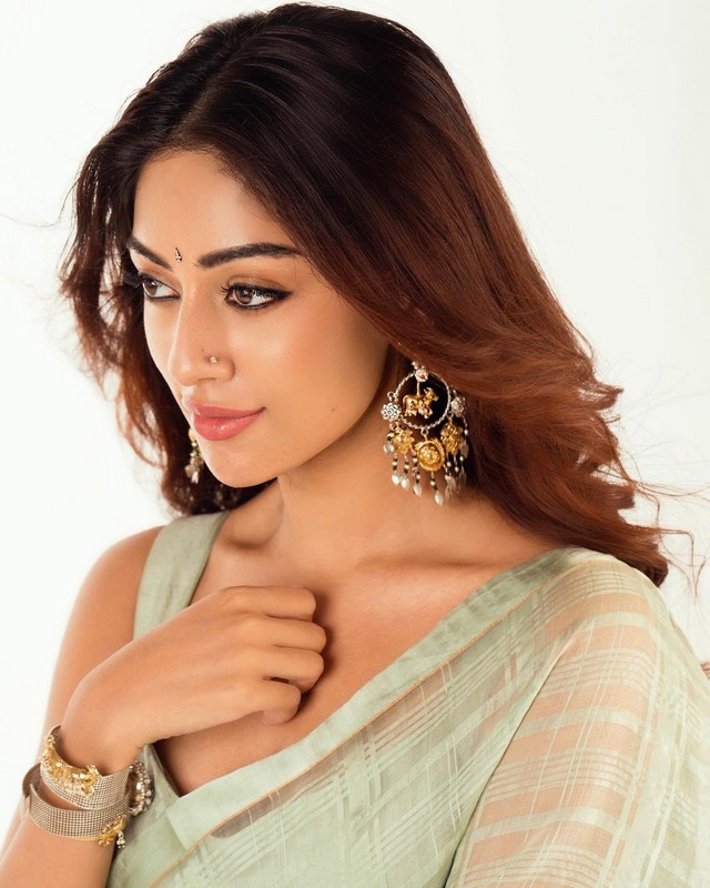 Anu Emmanuel Looks Beautiful in Saree