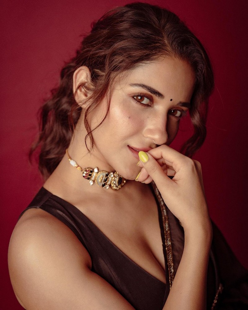 Delightful Pics Of Ruhani Sharma in Black Saree