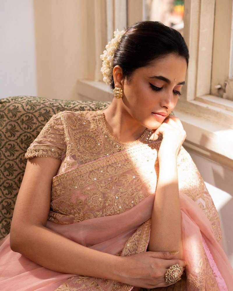 Priyanka Mohan Stunning Looks in Saree