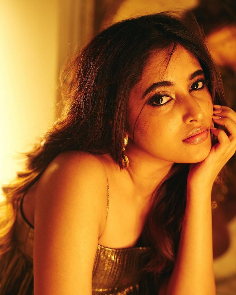Priyanka Mohan Modern Clicks in Black Outfit