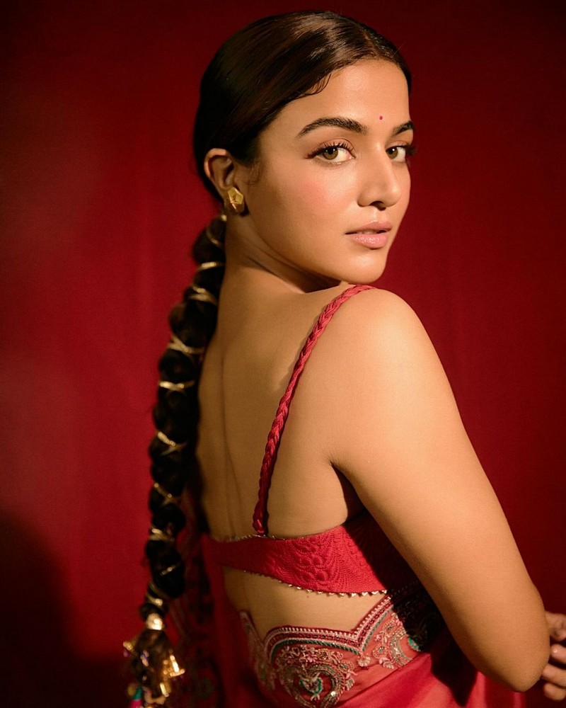 Wamiqa Gabbi Glamorou Stills in Red Dress