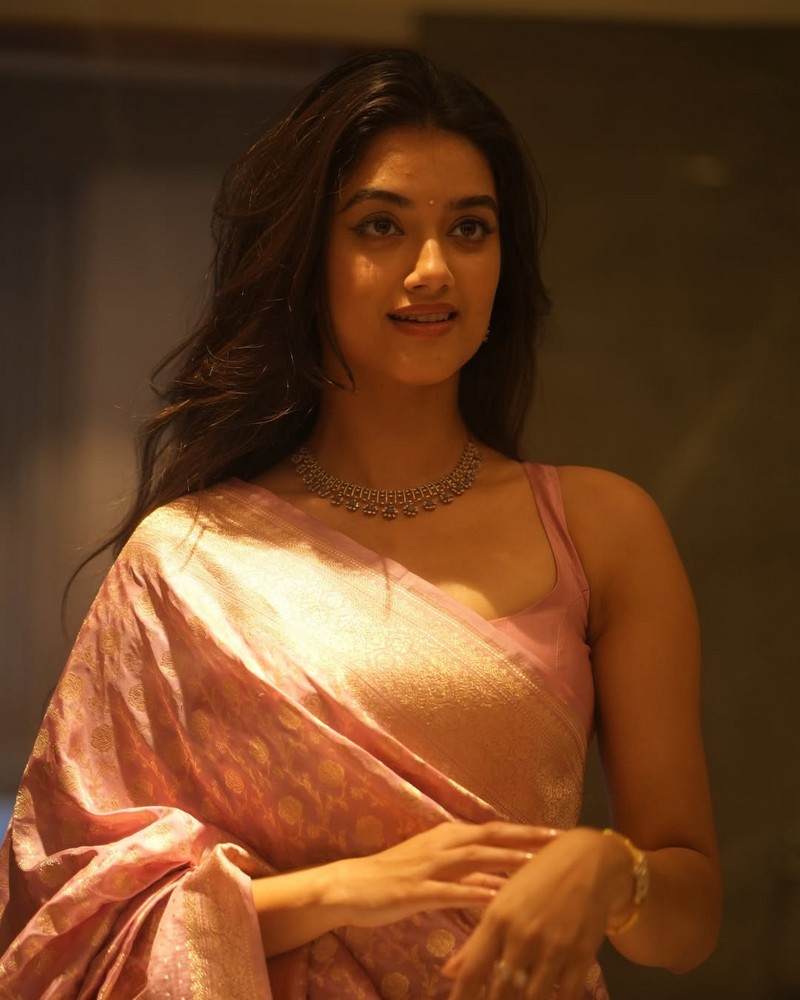 Actress Bhagyashri Borse Ravishing Looks in Saree
